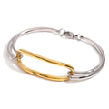 N&S 18K Gold Stainless Steel Geometric Hollow Bracelet Elegant Religious Trendy Fashion Jewelry 16cm for Gift