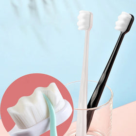 Super Fine Soft Hair Eco-friendly Micro Nano Toothbrushes with 20000 Ultra Soft Bamboo Charcoal Bristles