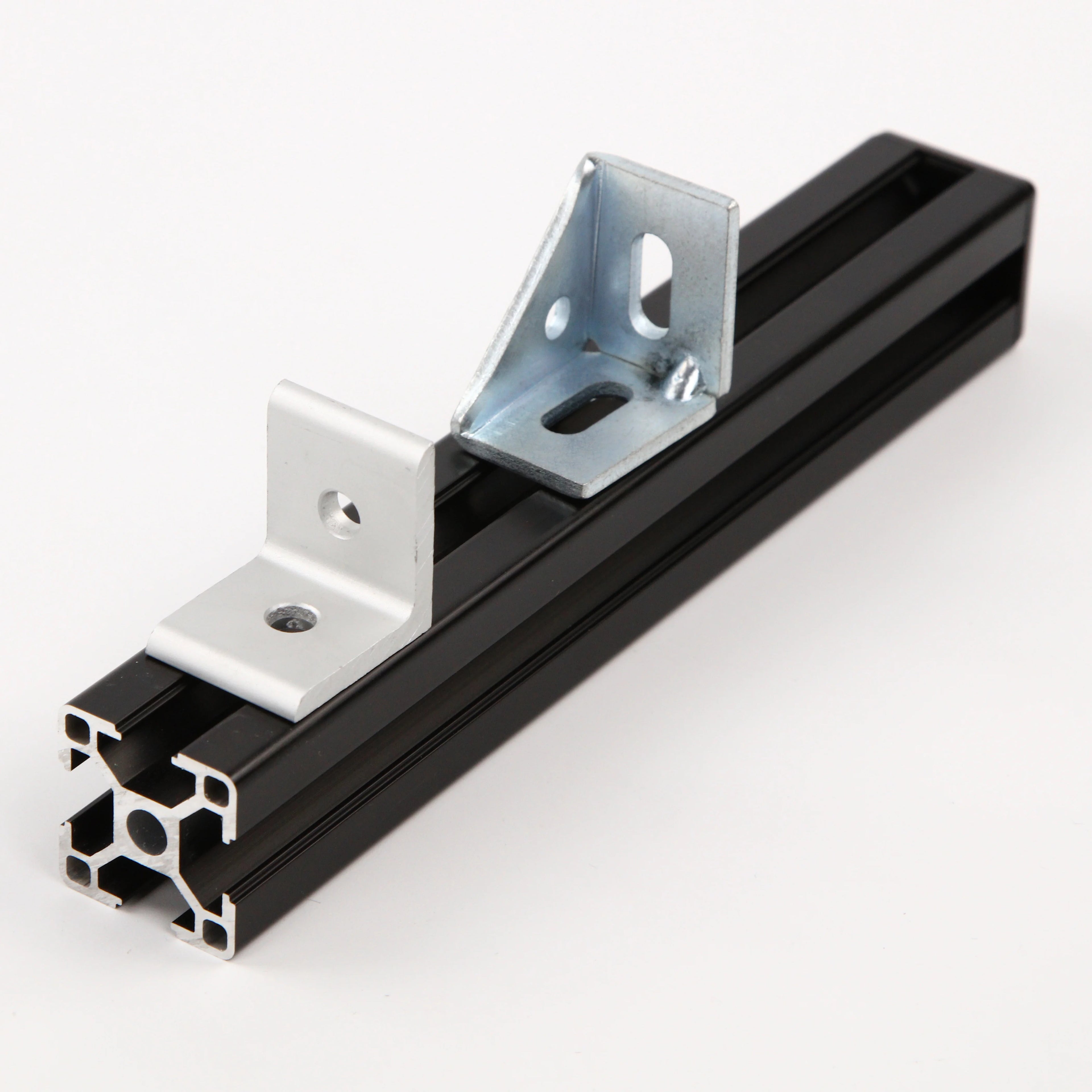 China 4040&4040 2 Hole Lite Transition Inside Corner Bracket  CNC Manufacture Corner Fitting for T-slotted Profile#6003