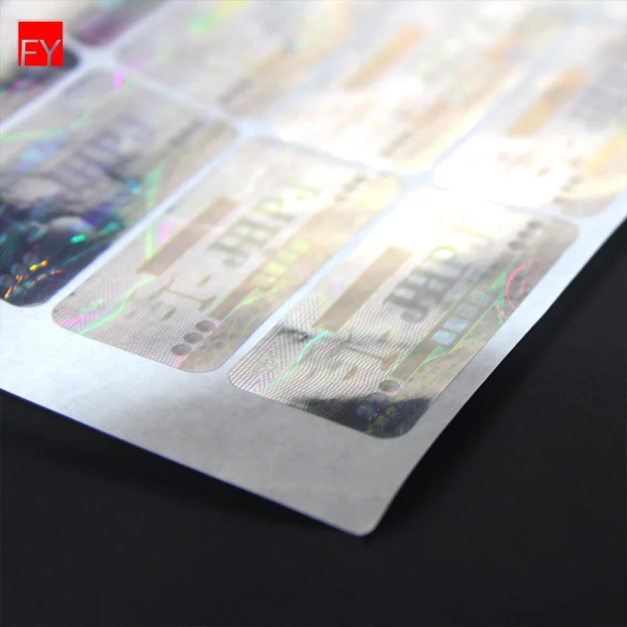 Holographic Stickers Pvc Dot Personalised Stamping Wholesale Pattern Printable Overlay Hologram Sticker