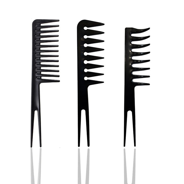 Wholesale Plastic Wide Tooth Comb Professional Salon Oil-head Hair Styling Comb Anti Static Hairdressing Comb