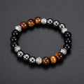 Natural Stone 8mm Tiger Eye Beads Hematite Black Onyx Bracelets for Men Gemstone Crystal Beads Energy Healing Bracelet
