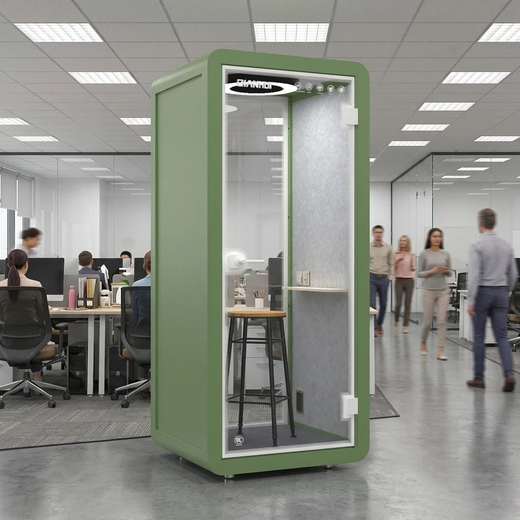 Office Silent Piano Booth Recording Room Acoustic Booth Movable Meeting Offical Pod Phone Soundproof Offical Booth