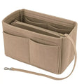 Fashion Felt Travel Toiletry Cosmetic Bag Purse Organizer Insert Felt Bag Organizer With Zipper Handbag Tote Shaper