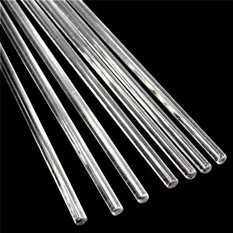 JR Custom Custom 10mm-18mm Solid clear Borosilicate Glass Rod