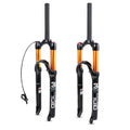 BOLANY 26/27.5/29 Tapered Straight Mountain Bike Front Fork MTB Air Suspension Fork Aluminum Crown Magnesium Alloy Bicycle Parts