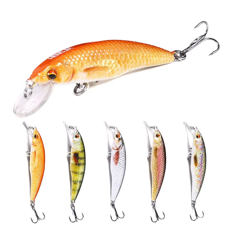 HENGJIA 8cm-7g-6# Floating Fishing Lure Customized Lure Biat Minnow Lifelike Body to appeal fish