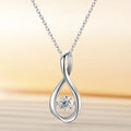 Mothers Day Gift Dainty Jewelry 925 Sterling Silver 1ct VVS Moissanite Diamond Birthstone Pendant Necklace for Women Girl Lady