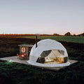 Outdoor Pvc Waterproof Resort House Camping Geo Dome Glamping Event Hospitality Tent for 50-200 People