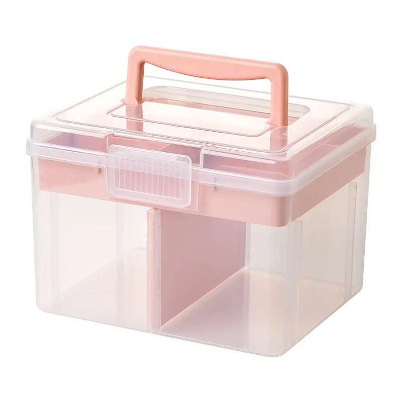 Durable Portable Travel Accessory Box Multi-functional Children's Hair Accessory Storage Box for Home Use