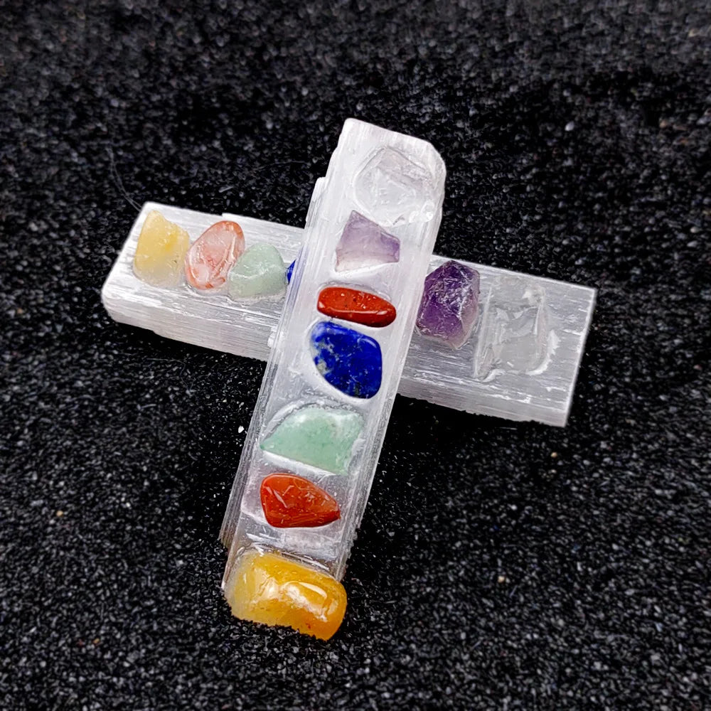 HY Wholesale Rectangle Shape Chakra stones Plaster Healing Stick Pendant for love gifts