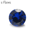 Wholesale Round Cut Blue Spinel 113# Loose Gemstone Spinel Price Per Carat