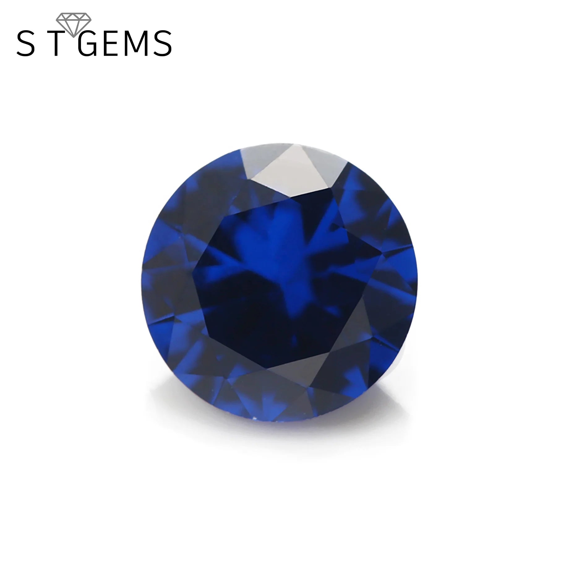 Wholesale Round Cut Blue Spinel 113# Loose Gemstone Spinel Price Per Carat