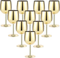 304 Stainless Steel Wine Glass Metal Unbreakable Wine Glass 350ml Portable Tall Glass Suitable for Party Travel Camping