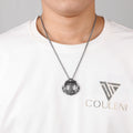 Fashion Fine Men Anchor Pendant Necklace Box Chain Necklace Stainless Steel Viking Silver Jewelry