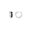 Hot Selling 925 Sterling  Silver Women Thick Small Resin Hoop Earrings