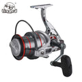 LIzard Pre-Loading Spinning Reel Metal Body Spinning Reel 4.0 Speed Ratio 14+1 Bearing Fishing Reel for Salt Water