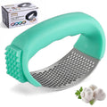 Hot Sale Kitchen Manual Gadgets Tools Arc-shaped Rubber Anti Slip Stainless Steel Garlic Ginger Crusher Press with Box