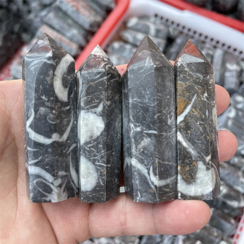 Wholesale Crystal Wand Quartz Tower Natural Shell Stone Crystal Point