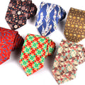 Men Neck Tie Floral Jacquard Silk Neckties for Men 8cm Casual Printed Necktie Polyester Custom Tie Groom Wedding Suit Neck Tie