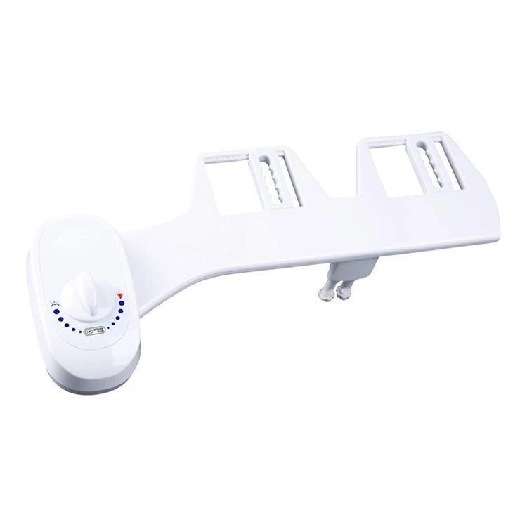 Self Cleaning Dual Nozzle Hot&Cold Water Spray ABS Ultra Slim Modern Bidet Attachment for Toilet Front and Rear