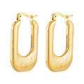 Fashion Women's Earrings Jewelry Earrings Luxury 18K Yellow Gold Filled Stainless Steel Earrings for Girls
