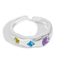 Dylam Fine Jewelry Women Daily Accessories Simple Stunning Sparkling Band Cubic Zirconia Ring in 925 Sterling Silver