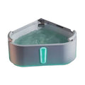 Icegalax Freestanding Acrylic for Jacuzzi Spa Bath Tub Indoor Whirlpool Massage with Air Jet for Villa Gym Bathroom