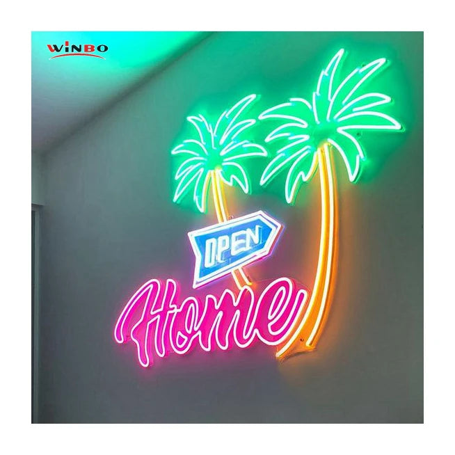 Winbo Dropshipping Custom Led Light Neon Sign Room Home Decoration Free Design Neon Sign Los Angeles