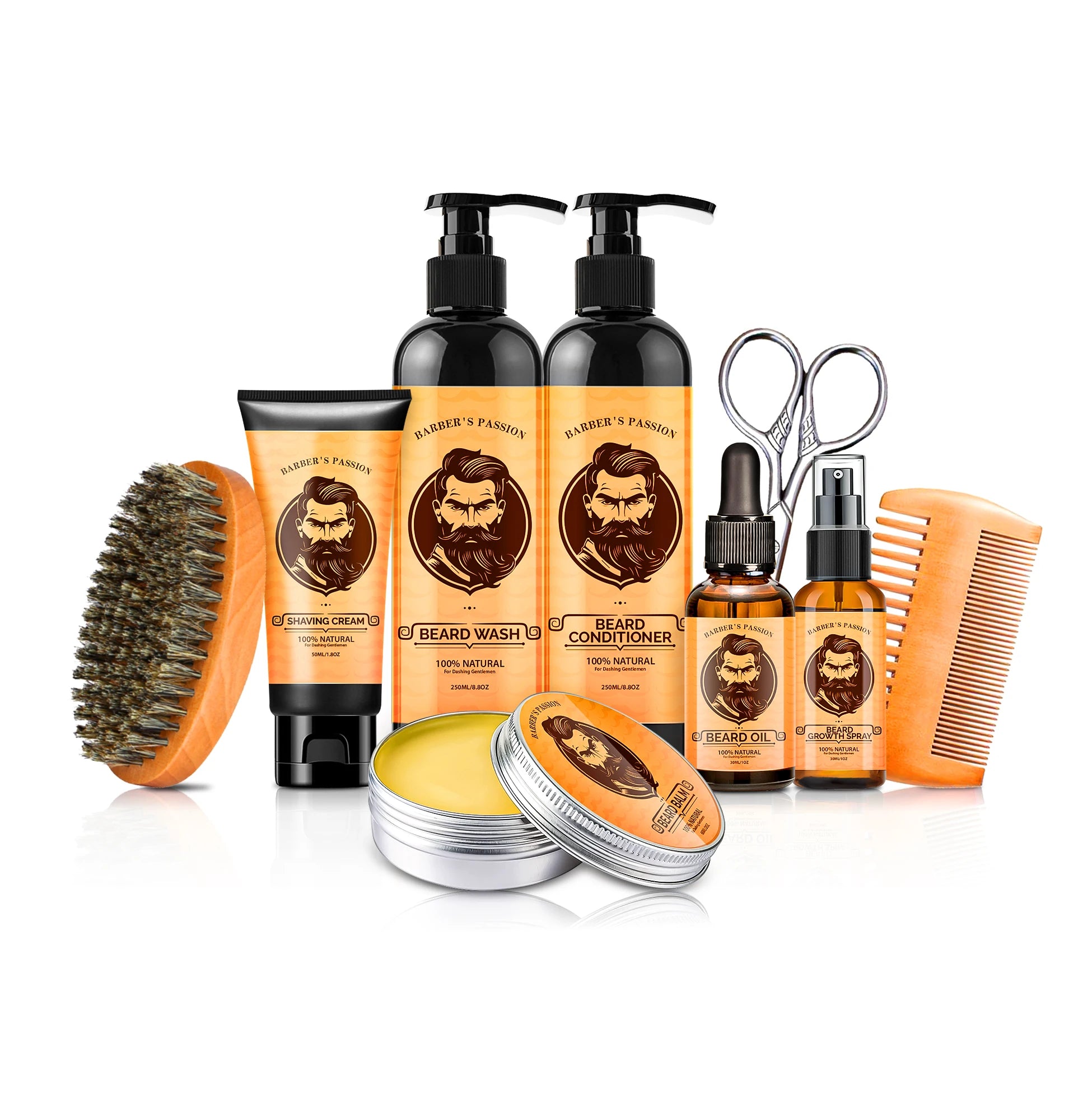 Custom logo Cruelty-Free Natural Organic Men Best Beard Oil for Growth Private Label Man Beard Growth Oil