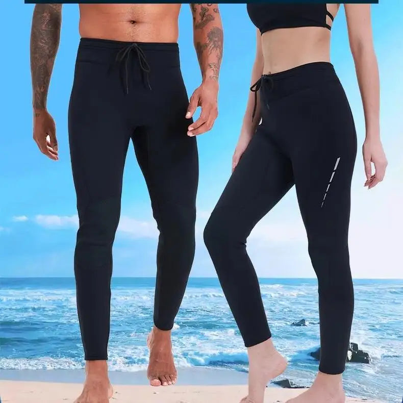 3MM Men Women Water Sports Wetsuit Legging Diver Bottoms Diving Kayak Fishing Neoprene Pants for Swimming Surfing MegaBDM