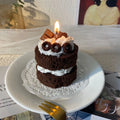 Chocolate Velvet Cake Candles Cute Cake Scented Candles Bedroom Decor Smokeless Candles Birthday Gifts
