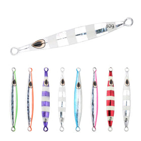 Wholesale LB025 11cm 40g Sea Saltwater Sinking Metal Jig Bait Night Glow Lead Jigging Fishing Lures
