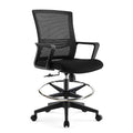 NOEL Mid Back Staff Cheap Office Chair Ergonomic Meeting Mesh Comfortable Swivel Office Chairs with Foot Ring Sillas De Oficina