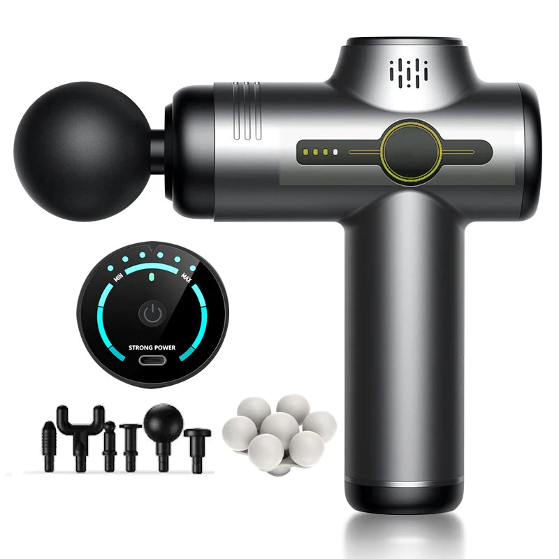 Portable Electric Body Percussion Mini Massage Gun Rechargeable Deep Tissue Muscle Massager
