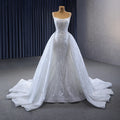 RSM231049 Elegant Sequins Beaded Spaghetti Straps Mermaid Wedding Dress Jancember
