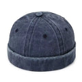 Wholesale Brand 6 Panel Brimless Beanie High Quantity Solid Color Washed Cotton Denim Street Skull Hat for Business