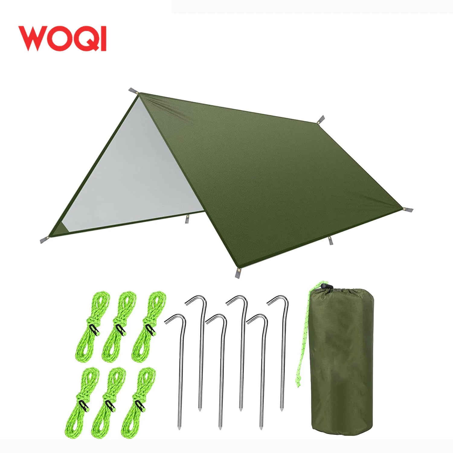 WOQI Heavy Duty Waterproof Lightweight Nylon Four-Season Two-Bedroom Quick Automatic Opening Outdoor Camping Tent