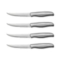 Serrated Steak Knives with High Carbon Stainless Steel Ultra-Sharp and Never Require Sharpening Serrated Steak Knife Set of 4