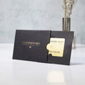 Black Custom CMYK/Pantone Color Silk Screen Printing Wallet Envelope Gift Card Holders Sleeves Packaging