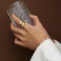 Non Tarnished 18k Real Gold Plated Jewelry Wedding Gift Stainless Steel Double Layer Snake Finger Rings for Women