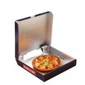Cheap Corrugated Kraft Paper Take Away to Go Aluminum Foil Pizza Boxes with logo Wholesale Manufacturers