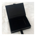 Customized Black Luxury Business VIP Membership Card Paper Packaging Gift Boxes Embossed and UV Coated with Sponge Liner