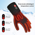 Savior Ultra-Thin Heated Ski Gloves Warm and Safe with High-Capacity USB Rechargeable Battery Waterproof Electric Liners