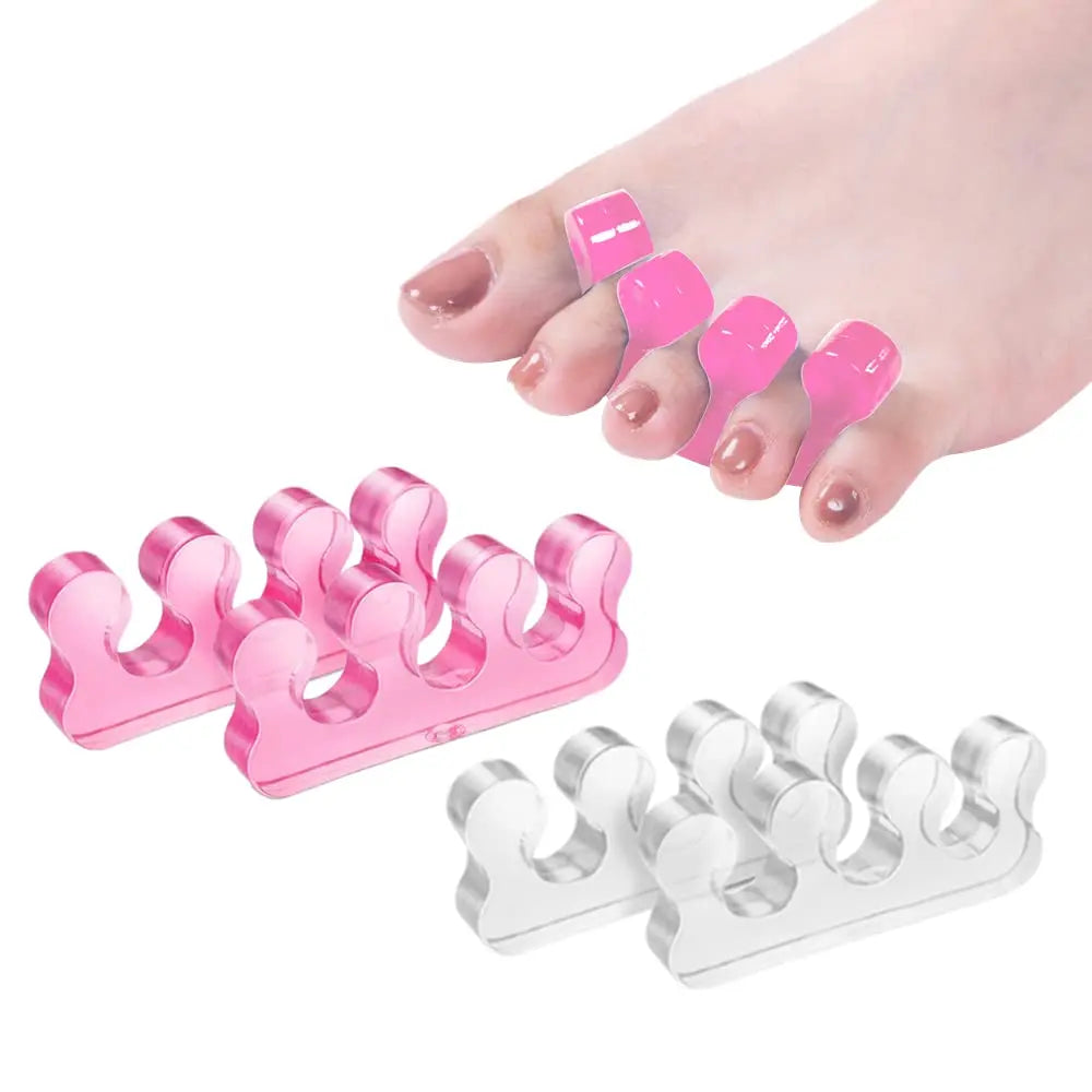 Soft Silicone Manicure Pedicure Nails Finger Separator Correction Flexible Finger Toe Spacer Separation Straighteners Tool