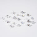 Starsgem Asscher Cut Wholesale Price HPHT CVD Diamonds 5 10 Points  Melee Diamond DEF VS VVS Lab Grown Diamond  Loose Gemstone