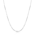Fashion 925 Sterling Silver Shining Zircon Necklace O-chain Splice Link for Women Birthday Engagement Gift Fine Jewelry BSN282