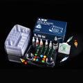 20pcs/Box Tattoo Needle Head Holder Container Cup Waterproof Plastic Ink Tray Permanent Makeup