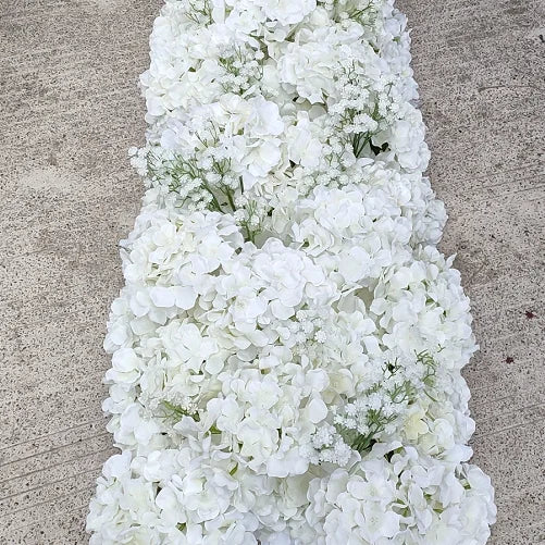 SZ04 Wedding Decoration Flower  Table Runner Backdrop Event Party Decorations Artificial Silk Wedding Flower Silk Flower Runner
