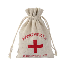 Wholesale Recyclable Canvas Cotton Drawstring Bag Custom Logo Printed Hangover Recovery Gift Natural Color Customized Size